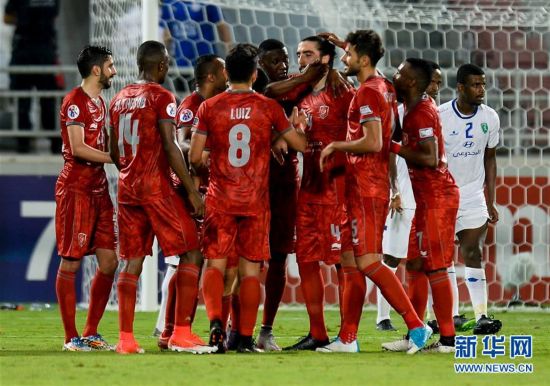 亚冠:卡塔尔莱克维亚晋级16强(比赛集锦)--人民