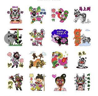 泥塑做成微信表情包 设计师:想展示非遗文化