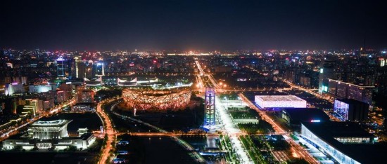 “一带一路”盛会璀璨夜中北京城熠熠生辉