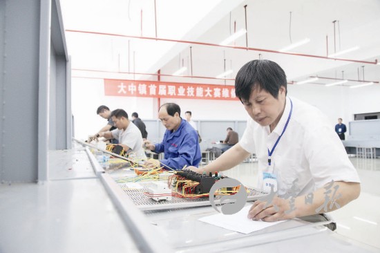 盐城大丰大中镇职业技能大赛力促工匠成长