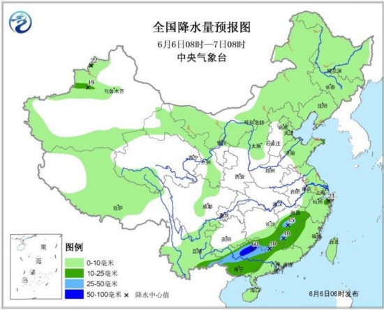 广西江西等地局部有雷暴大风或冰雹 福建广东降雨