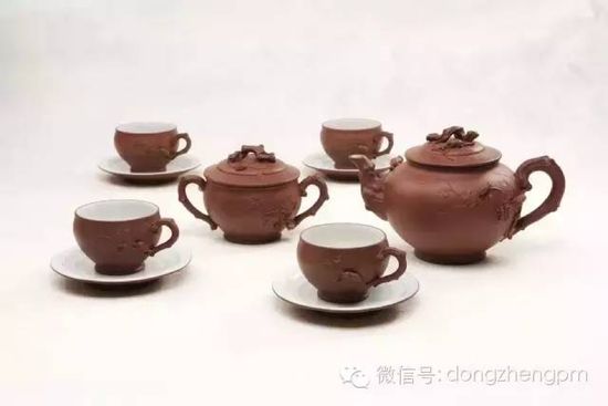 顾景舟制松鼠葡萄十头套组咖啡具 成交价- RMB 89，600，000 