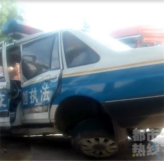 一货车涉嫌私改车型 执法人员查处时遭暴力抗