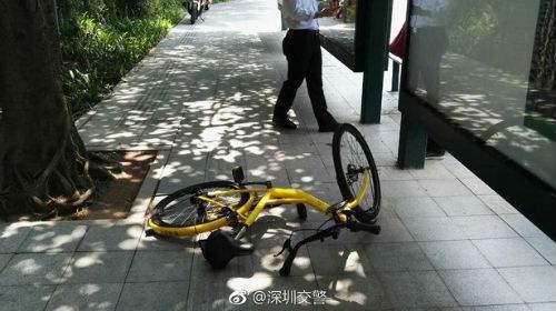 深圳破获骑行共享单车肇事逃逸案:涉案车辆制动系统出现问题