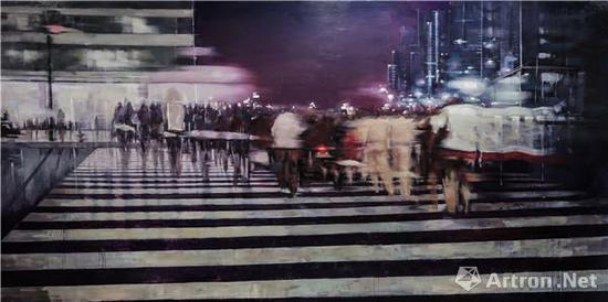 2017王磊 《谁》200×400cm 布面油画 2017年 指导老师:梁宏理 王徽 何军