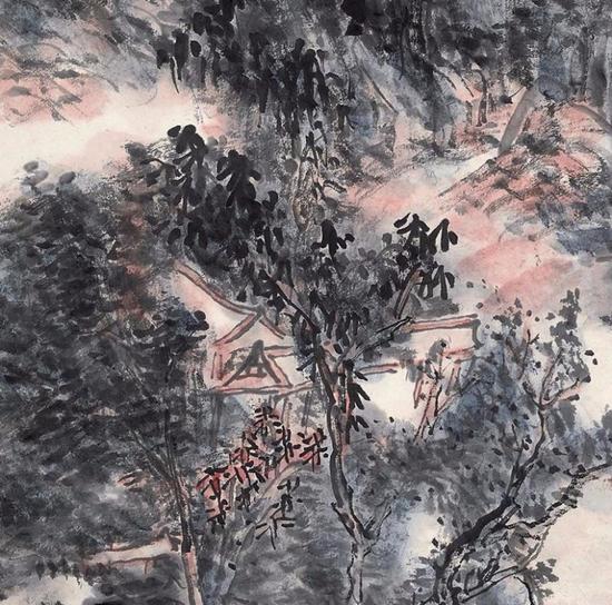 透气的局部留白
