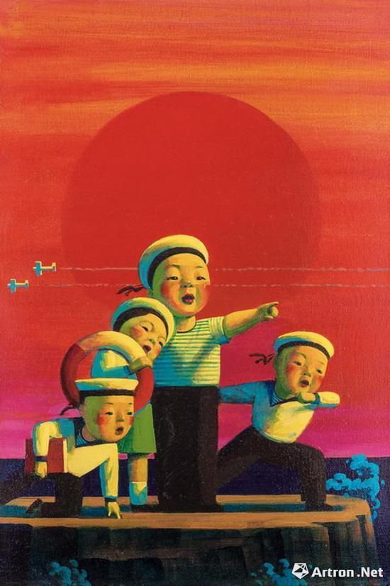 刘野 朝阳 布面 油画 60×40cm 1999年作 成交价:471.5万元