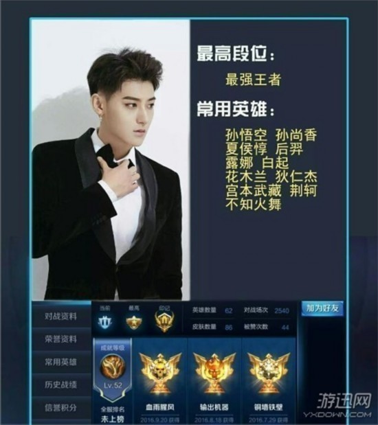 杨幂第一!《王者荣耀》玩得最好的明星竟是他