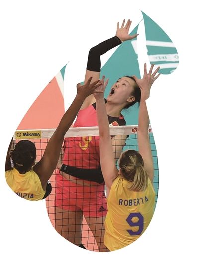 张常宁复出惊艳 中国女排完胜巴西