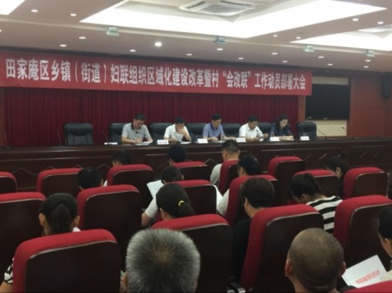 田家庵区召开乡镇(街道)妇联组织区域化建设改