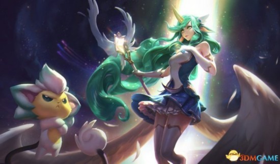 英雄联盟魔法少女新皮肤原画 性感阿狸带白兔