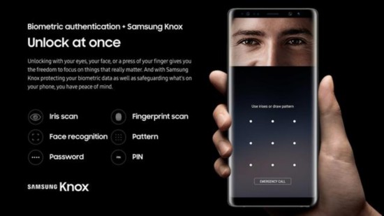 三星Note 8正式发布 电池小了搭载双摄像头