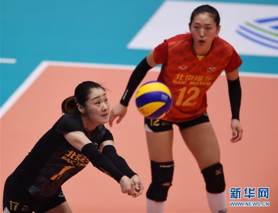 高清组图:全运会排球女子成年组,北京胜辽宁