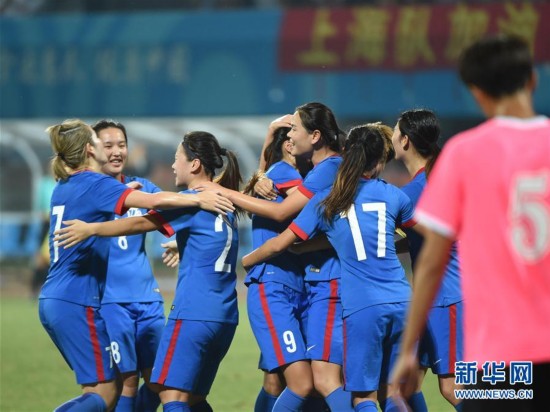 全运会足球女子成年组:上海队夺冠