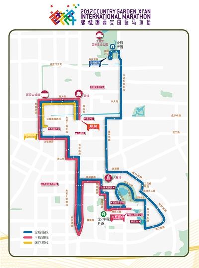 西安国际马拉松 揭开迷人面纱