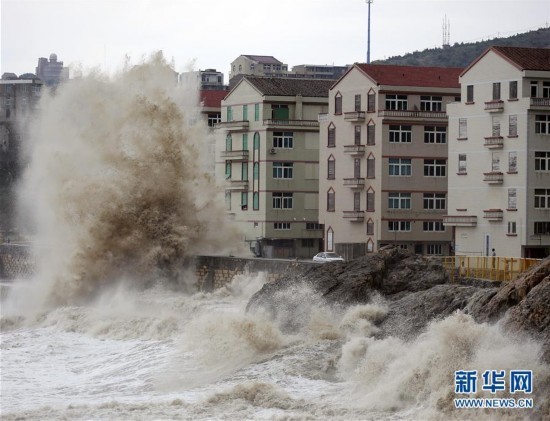 受台风"泰利"影响浙江沿海出现8-11级大风--重庆频道--人民网