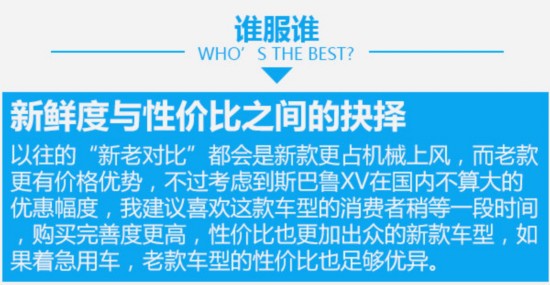 不到20万的进口技术宅 斯巴鲁XV新老车型对比-图9