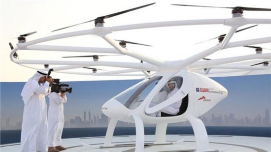 出租车升天了!迪拜无人空中出租车试飞成功