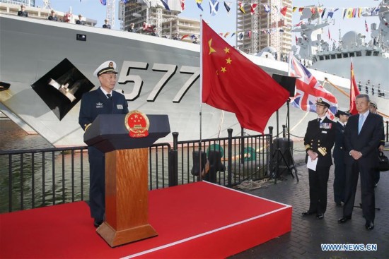 BRITAIN-LONDON-CHINESE ESCORT NAVAL FLEET