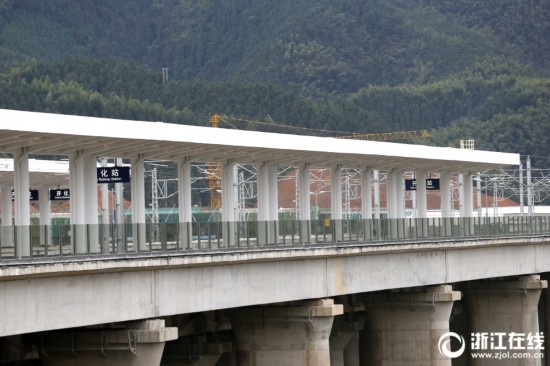 开化火车站基本完工 九景衢铁路通车在即