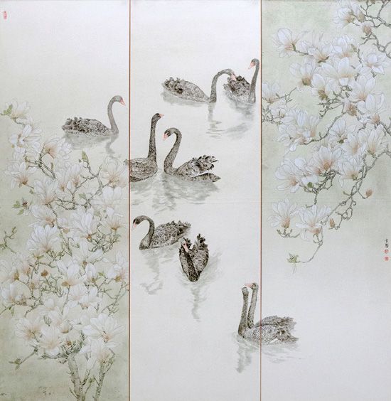 庄雪阳中国花鸟画作品欣赏