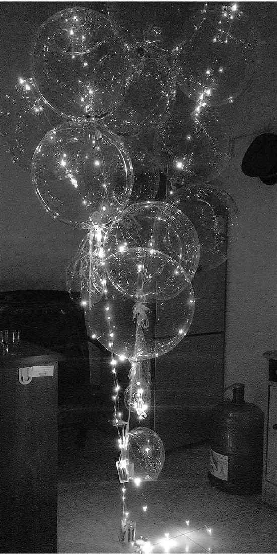 杭州下沙出现不少彩灯气球 如果是氢气充的很