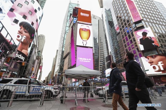 U.S.-NEW YORK-TIMES SQUARE-SECURITY