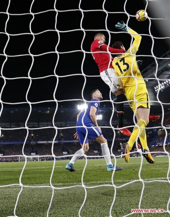 (SP)BRITAIN-LONDON-FOOTBALL-PREMIER LEAGUE-CHELSEA VS MAN UNITED