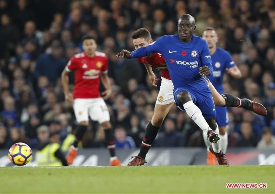 (SP)BRITAIN-LONDON-FOOTBALL-PREMIER LEAGUE-CHELSEA VS MAN UNITED