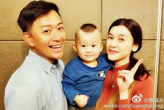 演员黄海冰晒女儿照报喜 儿女双全凑成好字