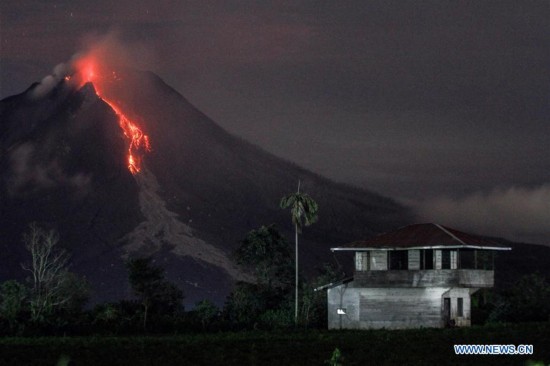 INDONESIA-NORTH SUMATRA-MOUNT SINABUNG-ERUPTION