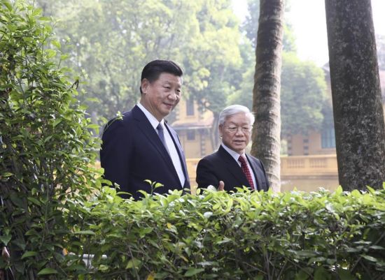 VIETNAM-CHINA-XI JINPING-NGUYEN PHU TRONG-MEET