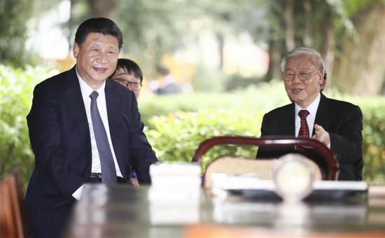 VIETNAM-CHINA-XI JINPING-NGUYEN PHU TRONG-MEET