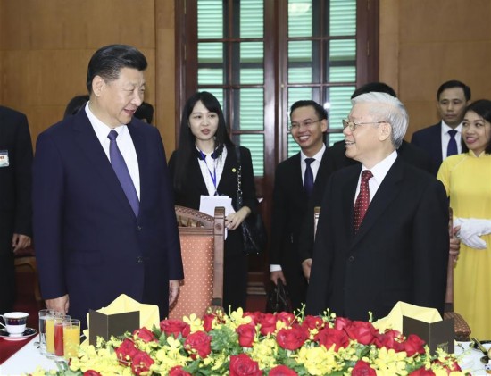 VIETNAM-CHINA-XI JINPING-NGUYEN PHU TRONG-MEET