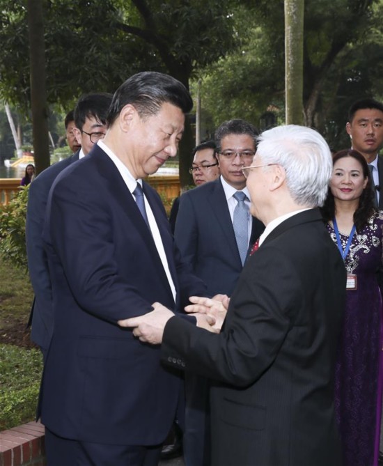 VIETNAM-CHINA-XI JINPING-NGUYEN PHU TRONG-MEET