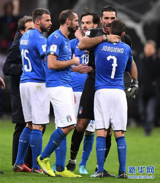 意大利队预选赛出局 60年来首度无缘世界杯