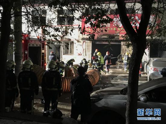 北京大兴西红门镇新建村发生火灾