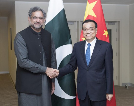 RUSSIA-CHINA-PAKISTAN-LI KEQIANG-ABBASI-MEETING