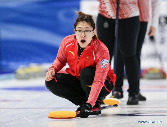 (SP)CZECH REPUBLIC-PILSEN-CURLING-OLYMPIC QUALIFICATION-WOMEN-CHINA VS LATVIA