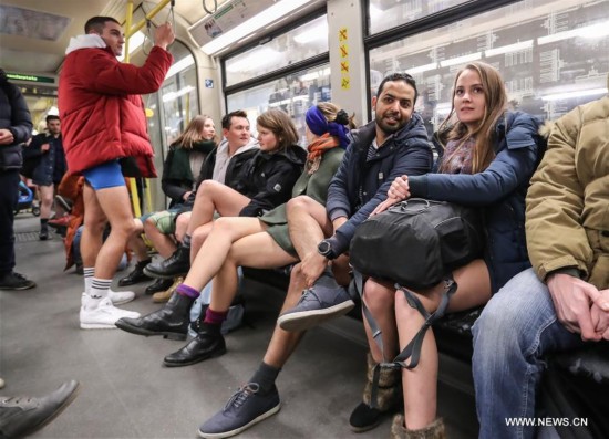 GERMANY-BERLIN-NO PANTS SUBWAY RIDE