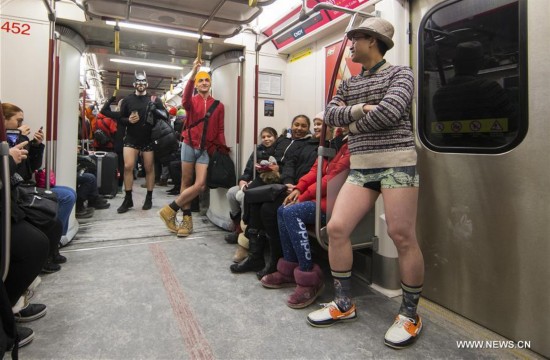 CANADA-TORONTO-NO PANTS SUBWAY RIDE