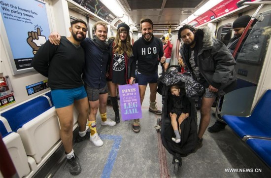 CANADA-TORONTO-NO PANTS SUBWAY RIDE