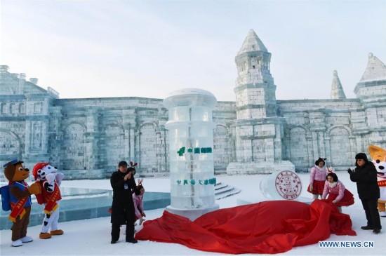 CHINA-HEILONGJIANG-HARBIN ICE-SNOW WORLD-ICE MAILBOX (CN)