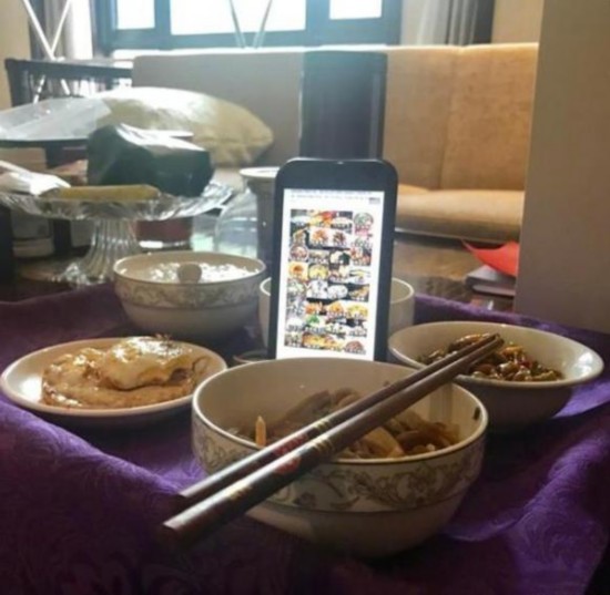 "古有望梅止渴,今有"望图止馋"""第一次知道仙女还需要吃饭""可是您碗