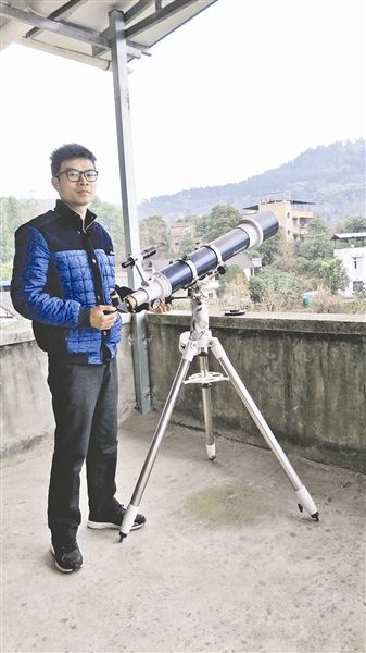 南充修车小伙圆梦 要去天文台工作了(图)