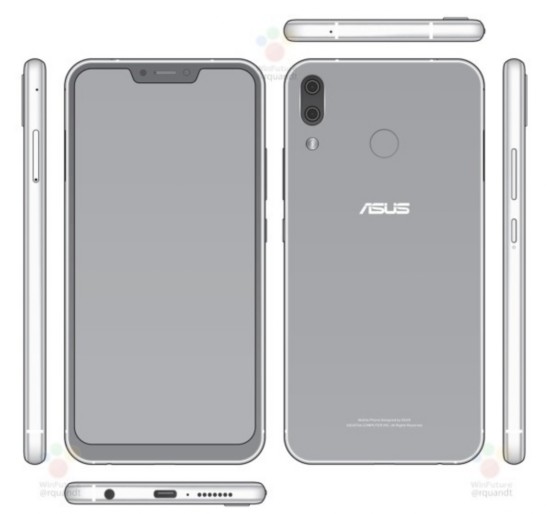 華碩ZenFone 5曝光 小劉海全面屏加持