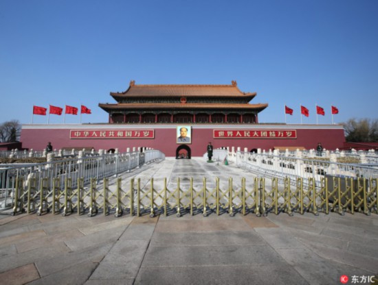 Tian’anmen Rostrum in Beijing on March 8, 2018 [File photo: IC]