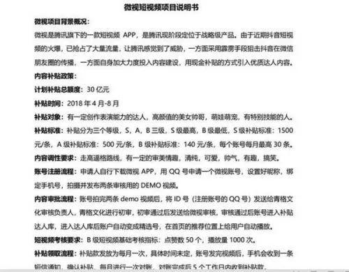 腾讯将出30亿元补贴微视 反击抖音?