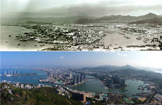 潮起海之南:今昔对比图看海南城市的变迁