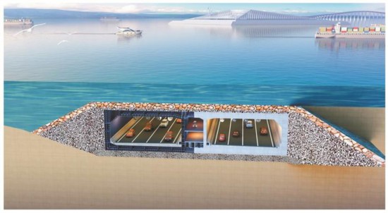 深中通道沉管隧道钢壳试验段开工